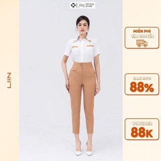Quần baggy linbi chất vải mango thiết kế cạp chéo kiểu dáng thanh lịch liin clothing Q3653