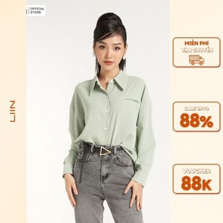 Áo sơ mi Linbi kiểu dáng basic chất liệu vải Lụa,đũi dáng đuôi tôm trẻ trung, năng động liin clothing SM3809