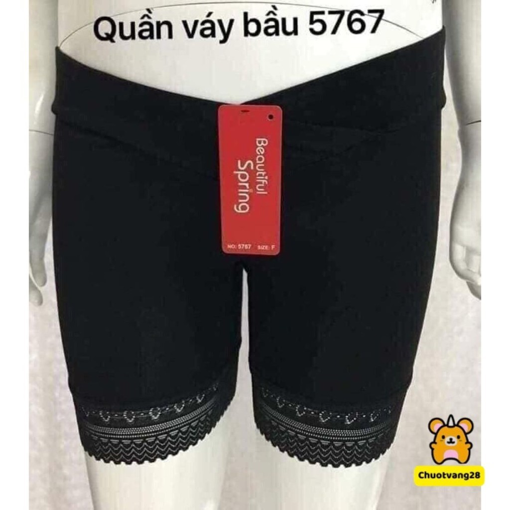 Quần mặc váy bầu chân ren 5767