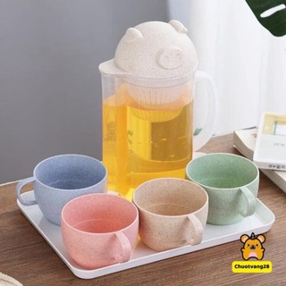 Bình lọc trà lúa mạch tặng kèm 4 cốc