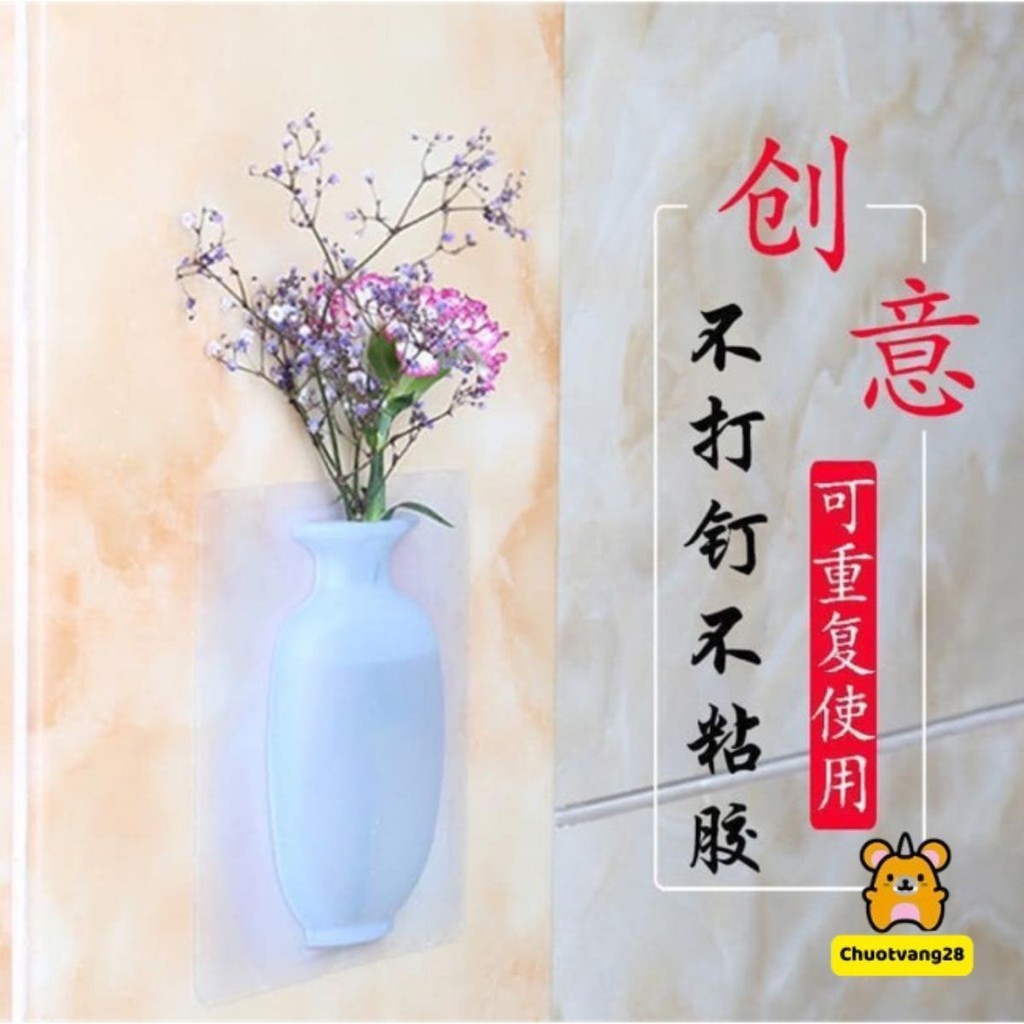 Bình cắm hoa dán tường