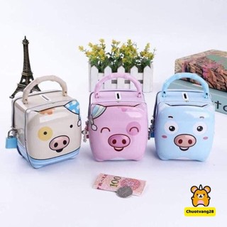 Ống heo con tiết kiệm có chìa khóa dễ thương cho bé