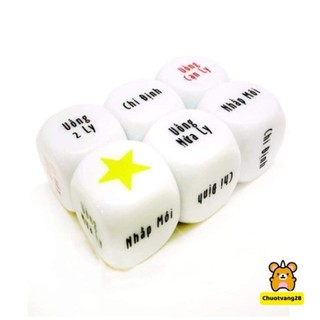 Set 3 viên xí ngầu (xúc xắc) uống bia 6 mặt