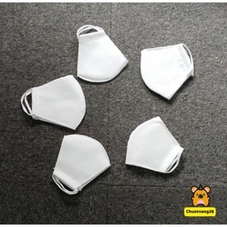 Khẩu trang vải 3 lớp màu trắng