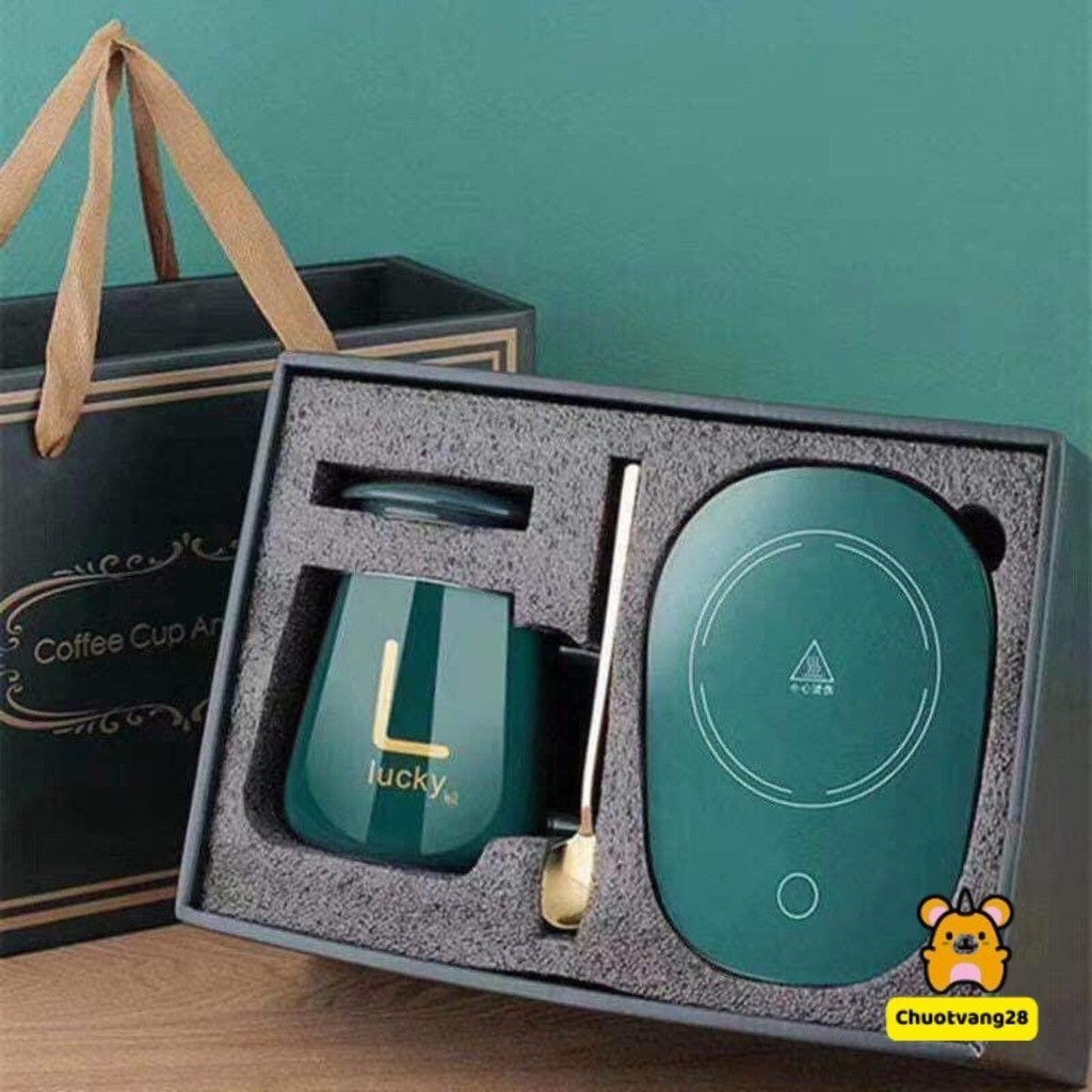 Bộ đế, cốc hâm nóng đồ uống LUCKY