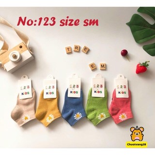 Set 10 đôi tất, vớ hoa cúc cho bé 0-3 tuổi