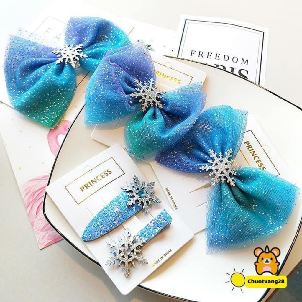 Set kẹp tóc Elsa