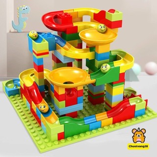 Bộ Xếp Hình Cầu Trượt Thả Bi 206 Chi Tiết Cho Bé