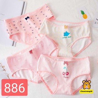 Set 10 quần lót cotton học sinh cute