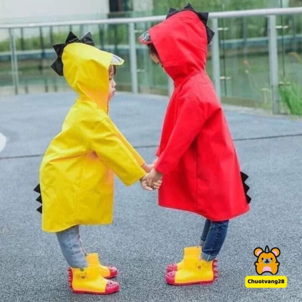 Áo mưa khủng long cho bé