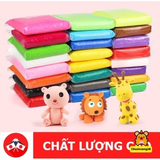 Set 12 túi đất sét siêu nhẹ Nhật tự khô nhiều màu tặng kèm dụng cụ tạo hình