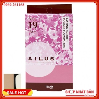 [PP chính hãng] Phấn nền siêu mịn lâu trôi Nhật Bản Naris Ailus Lasting Smooth Powder Foundation SPF19 PA+