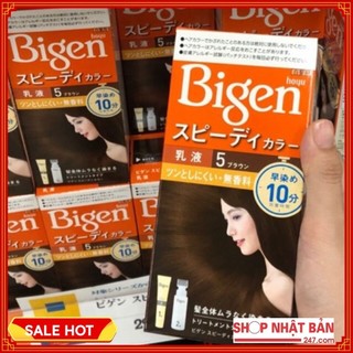 Nhuộm phủ bạc Bigen Nhật Bản mẫu mới 2020 - màu thời trang