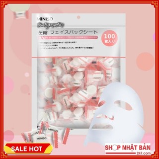 Mặt nạ giấy nén Miniso Nhật Bản Sheet Mask 100 viên nén