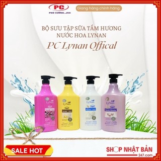 Sữa tắm Lynan 1200ml cao cấp dưỡng ẩm trắng da