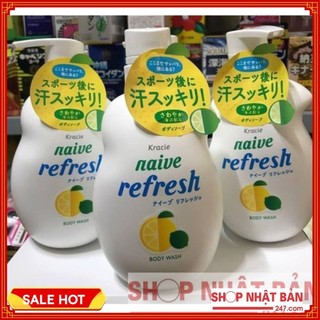 Sữa tắm Naive Hương Chanh (530ml) Nhật Bản