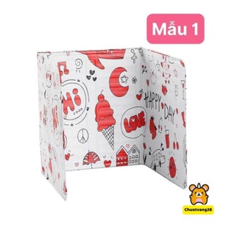 Tấm chắn dầu mỡ bằng lá nhôm cách nhiệt tiện dụng nhiều hoa văn cho nhà bếp