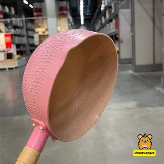Chảo nồi quánh sâu lòng 18cm phủ ceramic chiên rán chống dính dùng được bếp từ