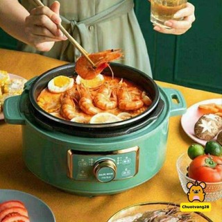 Nồi áp suất điện đa năng Aux, công suất 1300W, dung tích 3L, hành chính hãng màu xanh