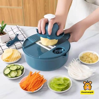 Bộ dụng cụ nạo bào rau củ quả 6 lưỡi đa năng 11 chức năng