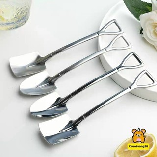 Set 4 thìa hình xẻng bằng inox 304 độc lạ