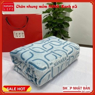 [PP chính hãng] Chăn lông cừu/ Chăn nhung mềm 2 Lớp Nanara Life Nhật Bản Kích Thước 2m*2m3