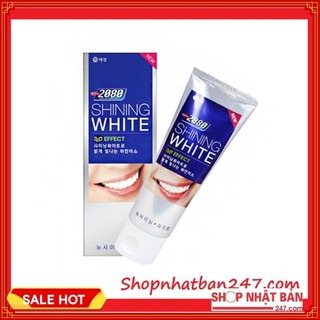 Kem đánh răng tẩy sạch vết ố trên răng 2080 Shining White 3D Effect Hàn Quốc 100g - 100% Authentic