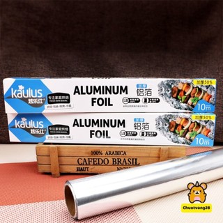 Cuộn giấy bạc nướng 10 mét KAULUS bọc thực phẩm