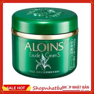 Kem lô hội Aloins Eaude Cream S Nhật Bản, nắp xanh 185g