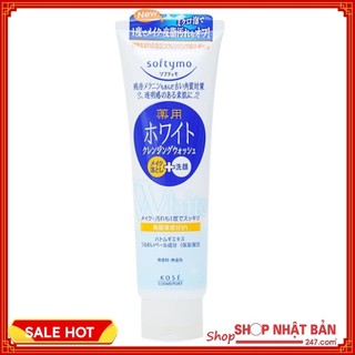 Sữa rửa mặt Kose Softymo Medicated White Cleansing Wash - 100% Authentic