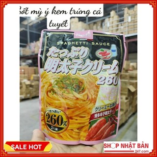 [Date 2024] Sốt Mì Ý / Mỳ ý Kem trứng cá tuyết Hachi 260g Nhật Bản