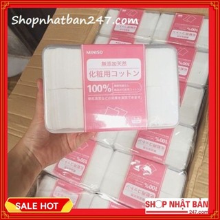 Hộp Bông Tẩy Trang Miniso 1000 Miếng – Nhật Bản
