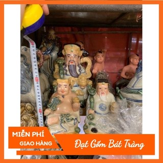 Đồ thờ cúng- bộ tài địa , ông phát men rạn gốm sứ Bát Tràng