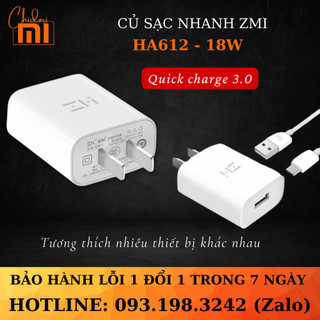 Hoả tốc - củ sạc nhanh zmi ha716 20w chuẩn pd không dây/ xiaomi type-c 20w ad201 bản qt
