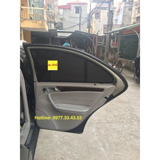 Rèm Che Nắng chống UV Xe Mercedes C200-250-300 W203-2008 (cửa nhựa không nam châm) - chống UV - Loại 1 Mr Ô Tô - Bảo hàn