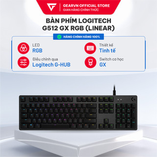 Bàn phím logitech g512 gx rgb tactile/ linear/ clicky