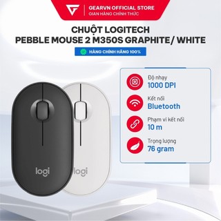 Chuột Logitech Pebble Mouse 2 M350S Graphite/Rose/White