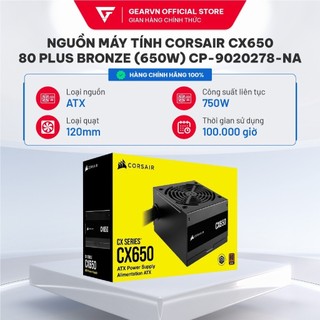Nguồn máy tính corsair cx650 - 80 plus bronze cp-9020278-na