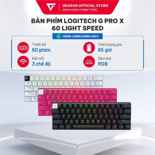 Bàn phím logitech g pro x 60 light speed white/ pink/ black