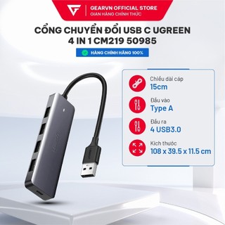 Cổng chuyển đổi usb c ugreen 4 in 1 cm219 50985