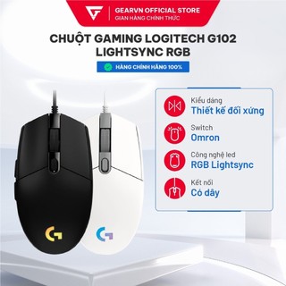 Chuột gaming logitech g102 lightsync black rgb