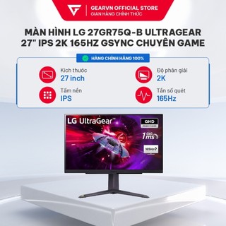 Màn hình LG 27GR75Q-B UltraGear 27" IPS 2K 165Hz Gsync chuyên game