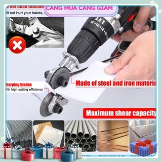Đầu cắt tôn gắn máy khoan - Lưỡi cắt tole thế hệ mới lắp máy khoan LU .