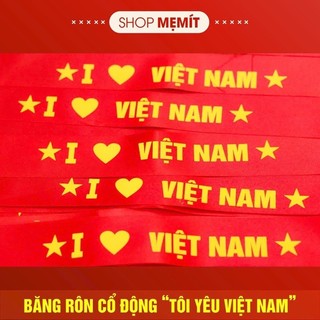 Băng rôn cổ động tôi yêu việt nam
