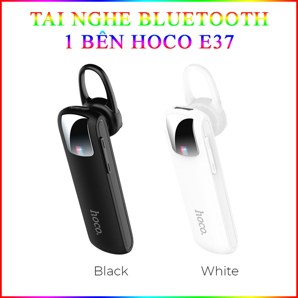 Tai Nghe Bluetooth Phiên Bản Doanh Nhân Siêu Trâu 1 Bên Hoco E37 Pin 10H