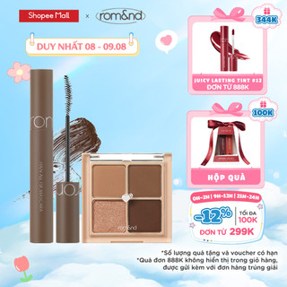 Combo Bảng màu mắt Romand Better Than Eyes 6.5g + Mascara chuốt mi Romand Han All Fix Mascara - Han All Line 7g