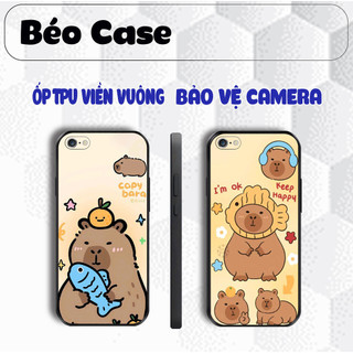 Ốp lưng Iphone 5,5SE,6,6S,6 Plus,6S Plus,7,8,7Plus,8Plus Capy bara cute hot trend bảo vệ cam