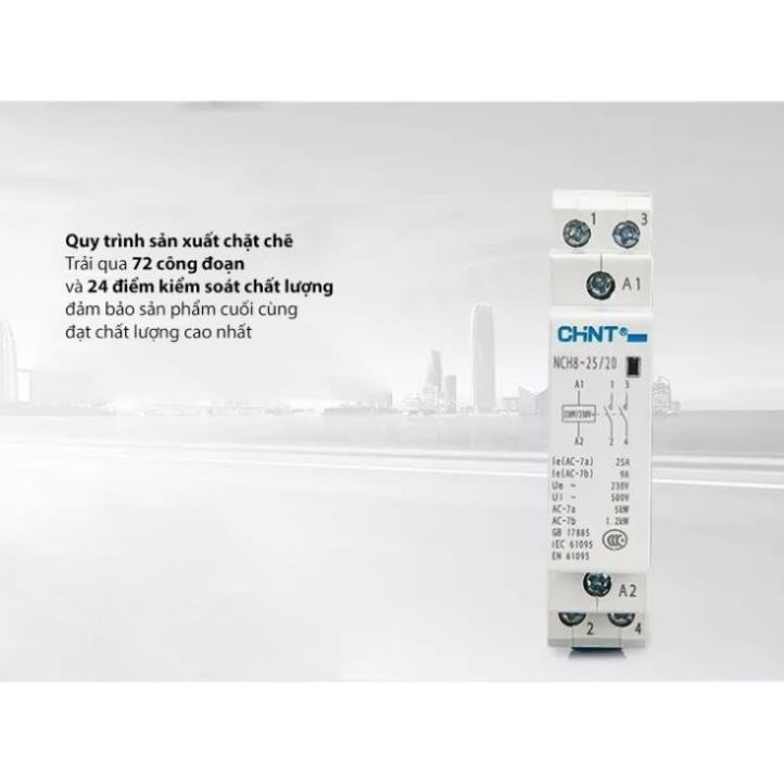 Chint Contactor 1 pha CHINT 25A 20A (hàng chính hãng)