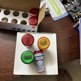 Đèn báo volt ad16-22dsv phi 22, đèn báo hiển thị điện áp vôn kế