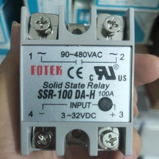 Solid SSR 100VA-H, 100DA-H, 100DD-H, 100AA-H 100VA, 100DA, 100DD, 100AA (Relay Rơ le bán dẫn) Fotex và đế tản nhôm